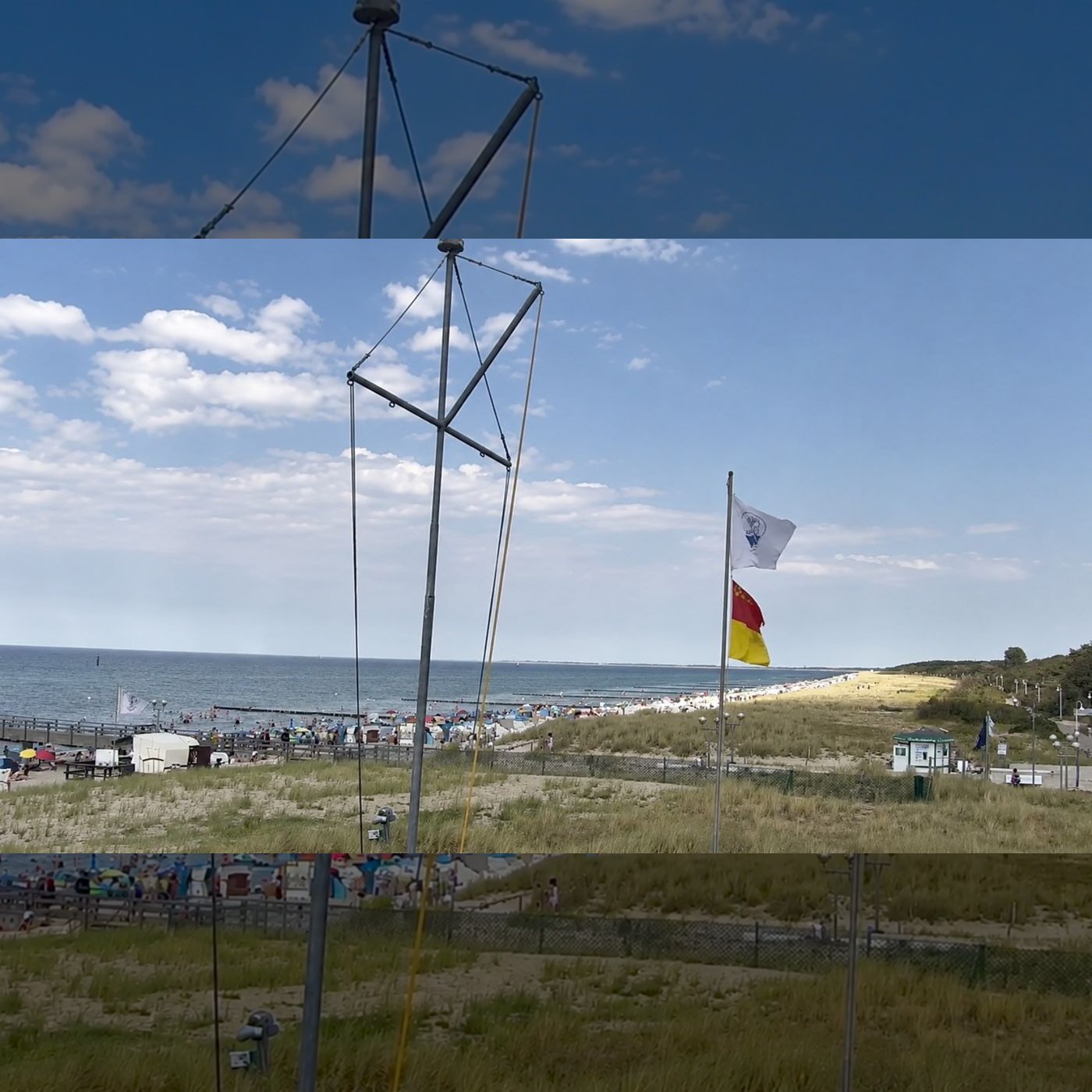 Live am Sandstrand mit Seebrücke von Graal-Müritz