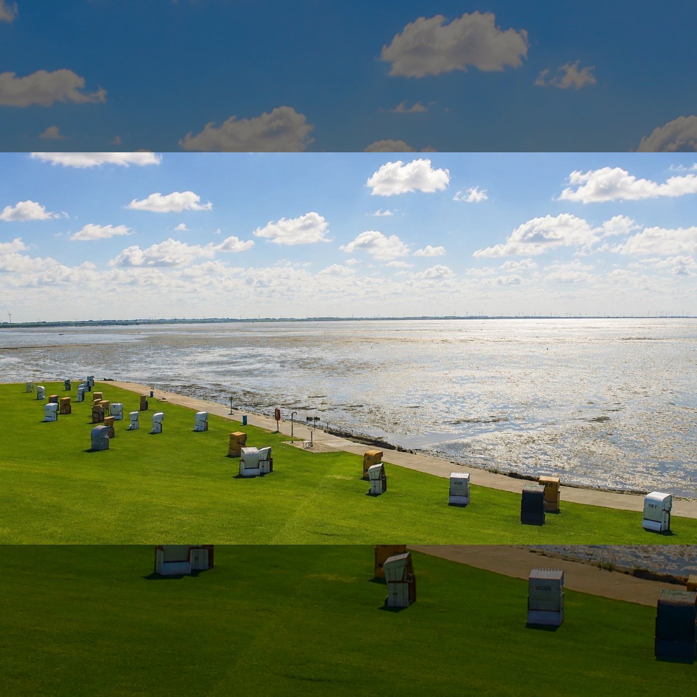 Live am Wattenmeer der Nordsee an der Meldorfer Bucht