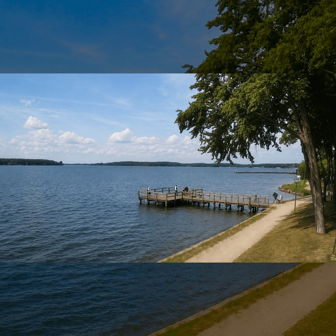 Webcam am Seeufer der Müritz in Mecklenburg-Vorpommern