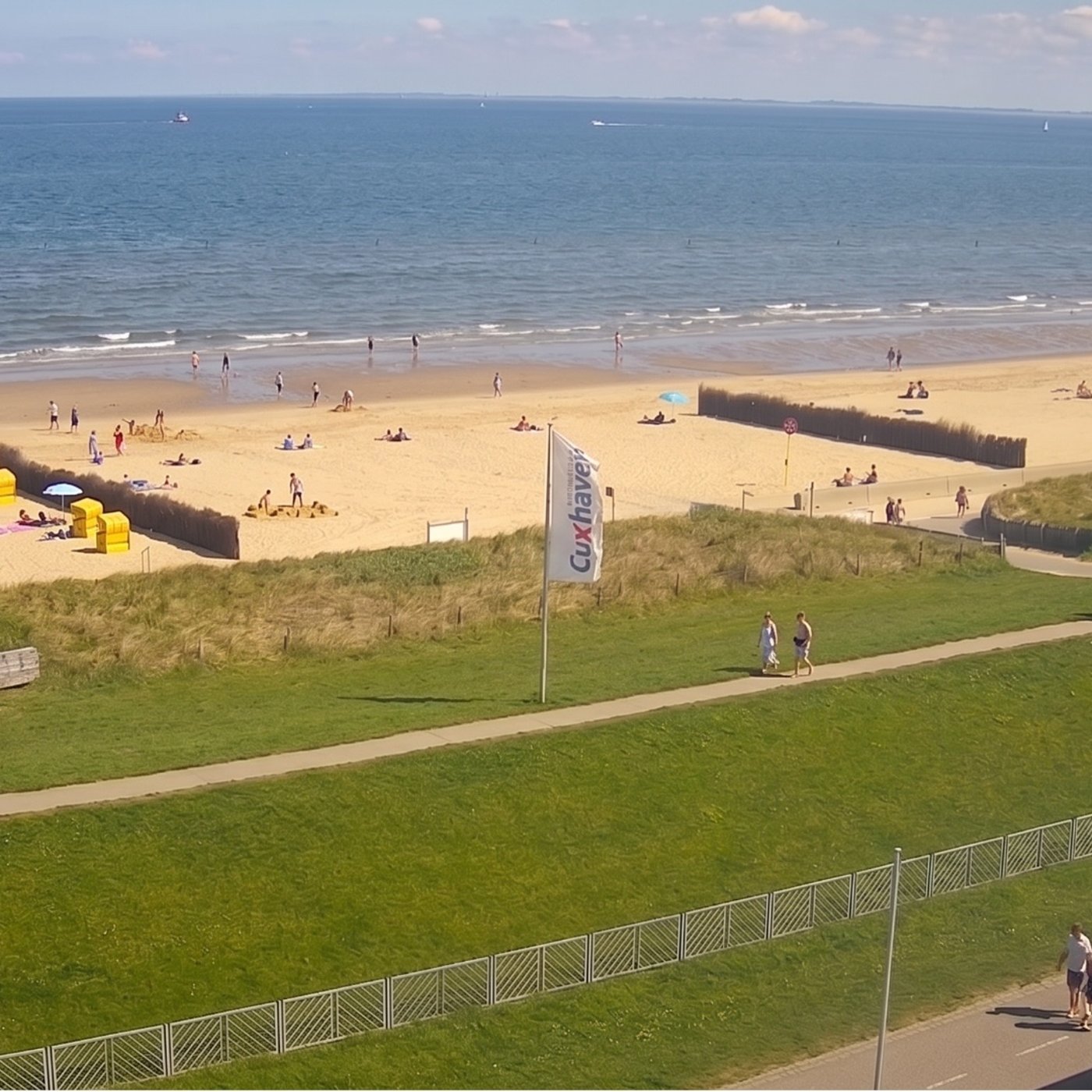 Webcam Cuxhaven-Duhnen: Haus Hanseatic – Direkter Nordsee & Wattenmeer Blick