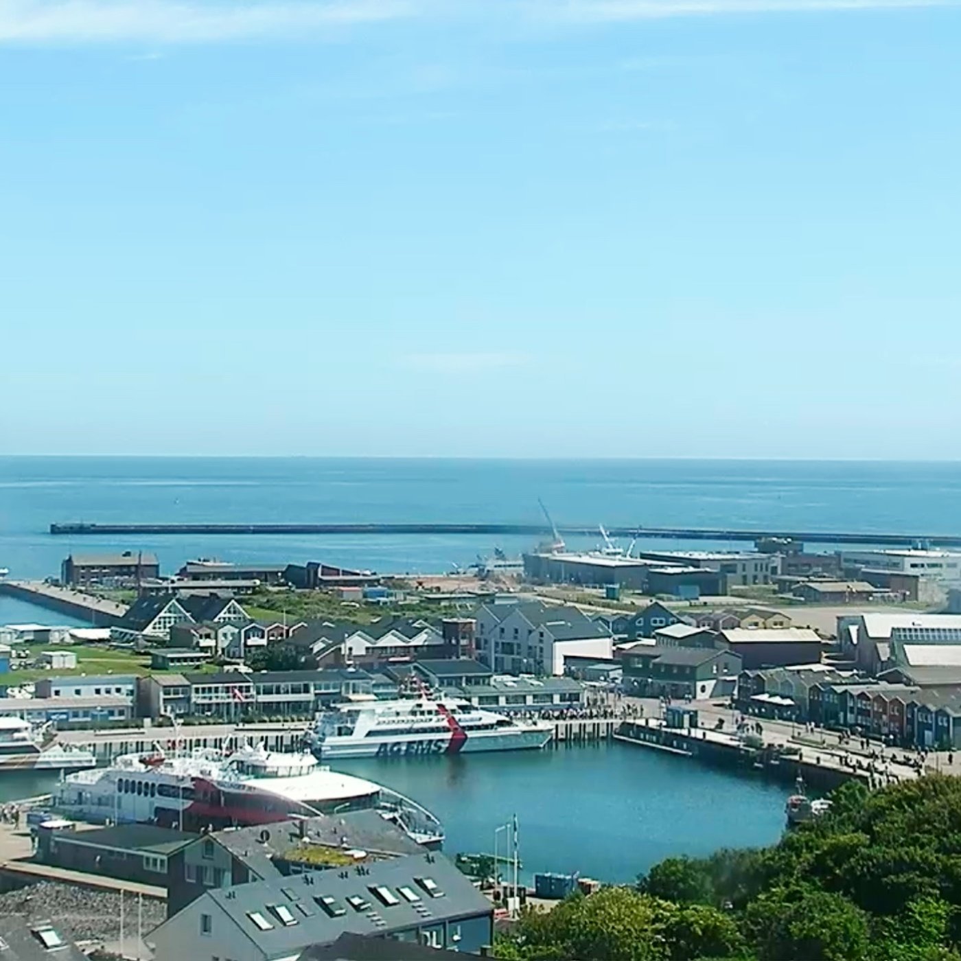 Helgoland live - Düne und Hafen