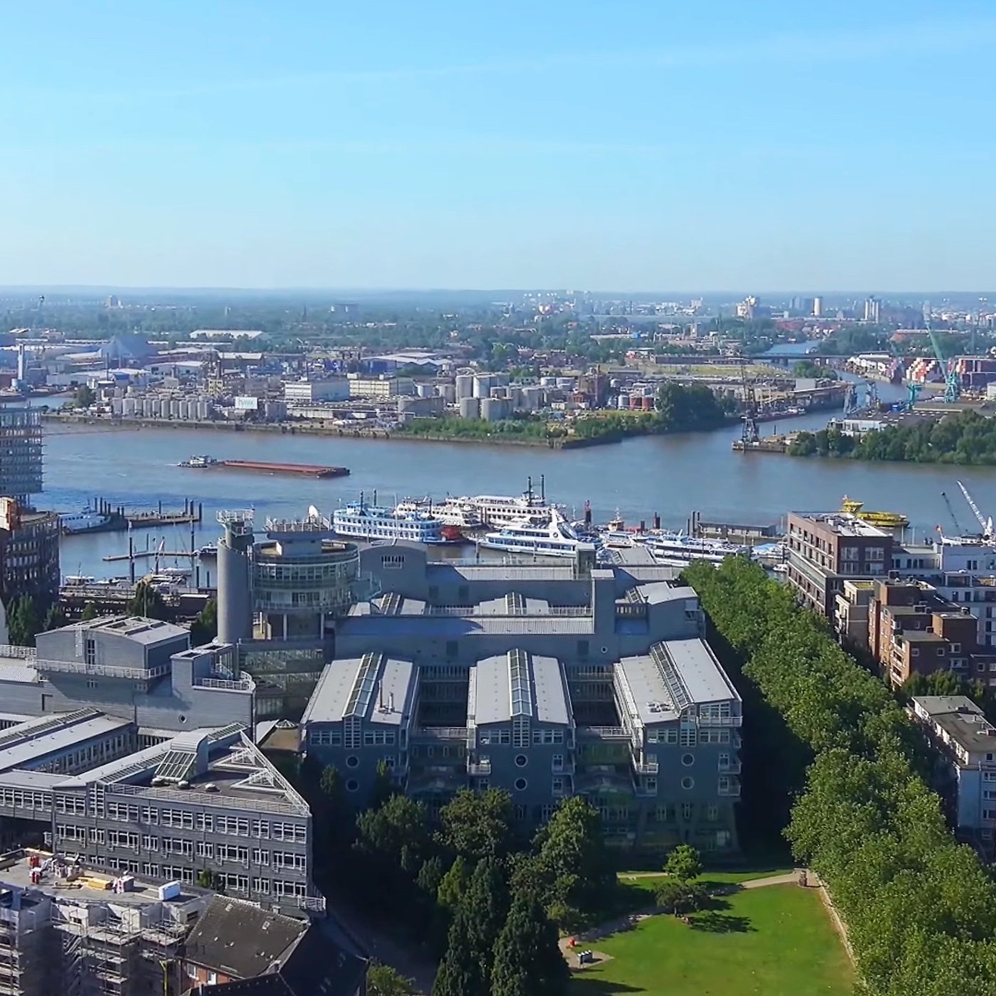 Hamburg Michel – Webcam mit Panoramablick auf Hafen