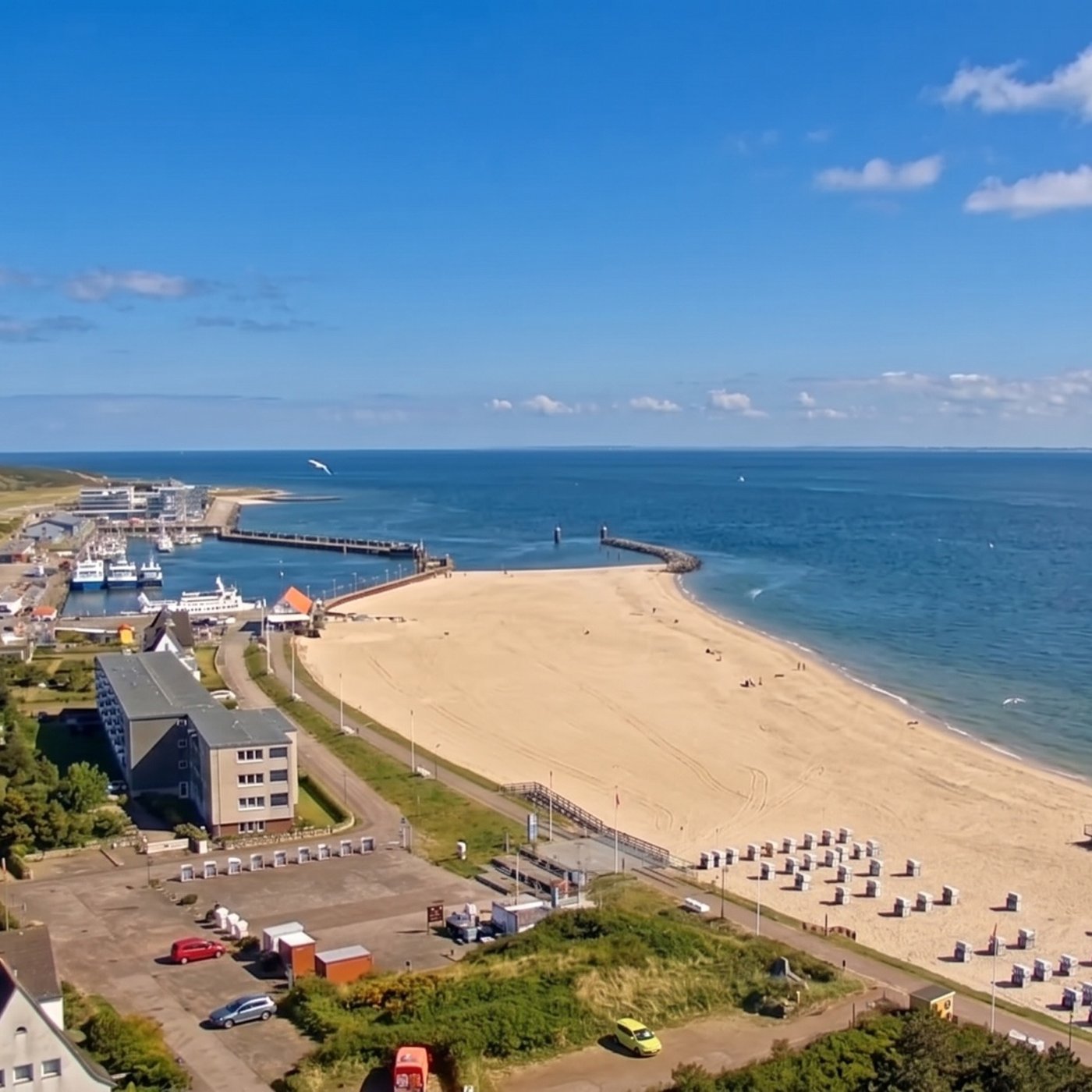 Hörnum auf SYLT mit Sicht bis zur Insel Föhr