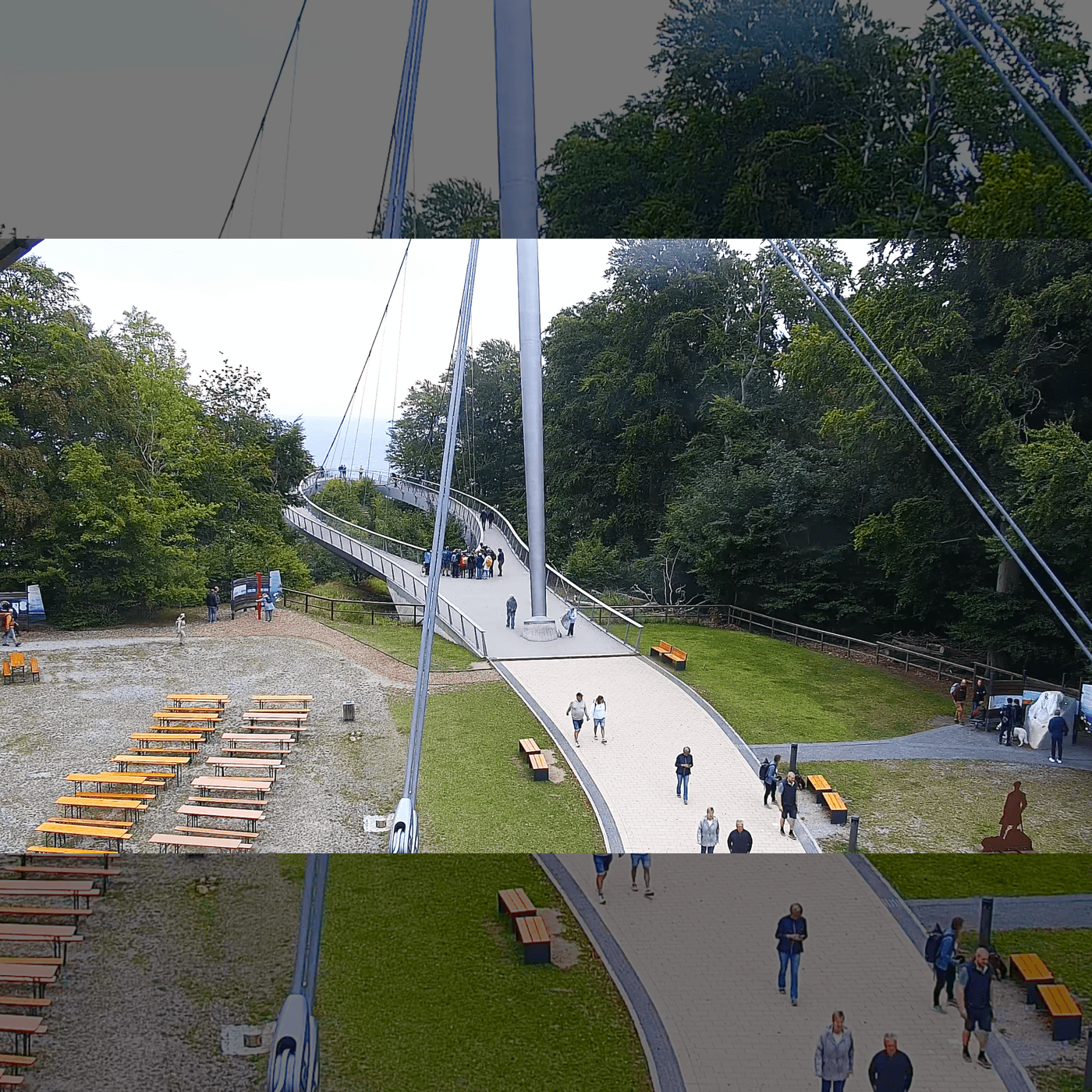 Live vom Königsstuhl der Kreidefelsformation auf Rügen